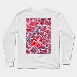 Abstract red paint background Long Sleeve T-Shirt